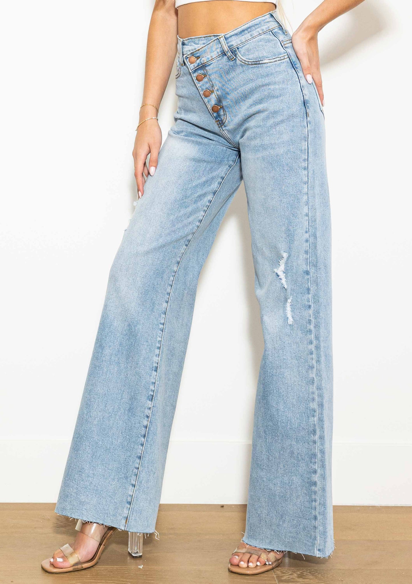 Coco Wide Jeans Light Stone