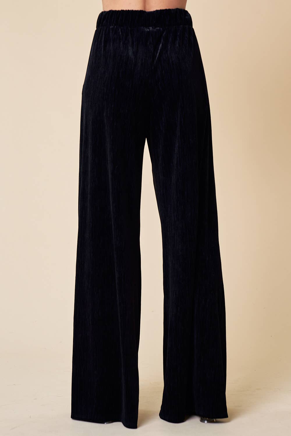 Saints & Hearts: BLACK HOLIDAY VELVET WIDE LEG PANTS