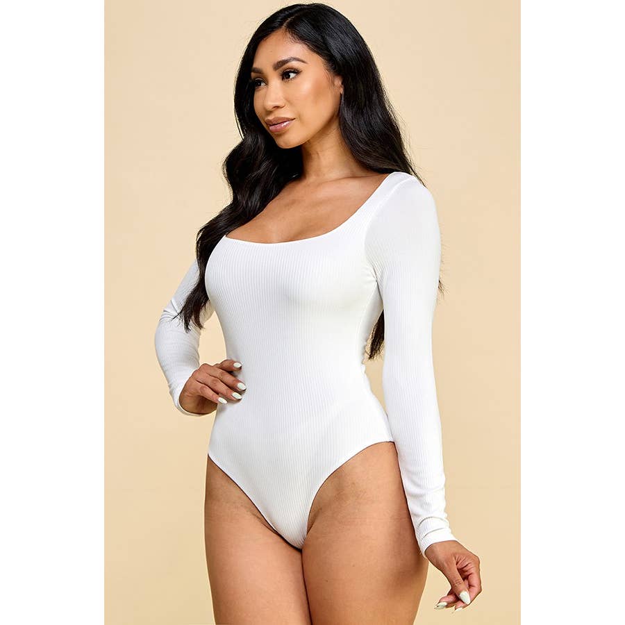 Faith Apparel: SQUARE NECK RED BODYSUIT: RIPE WINE