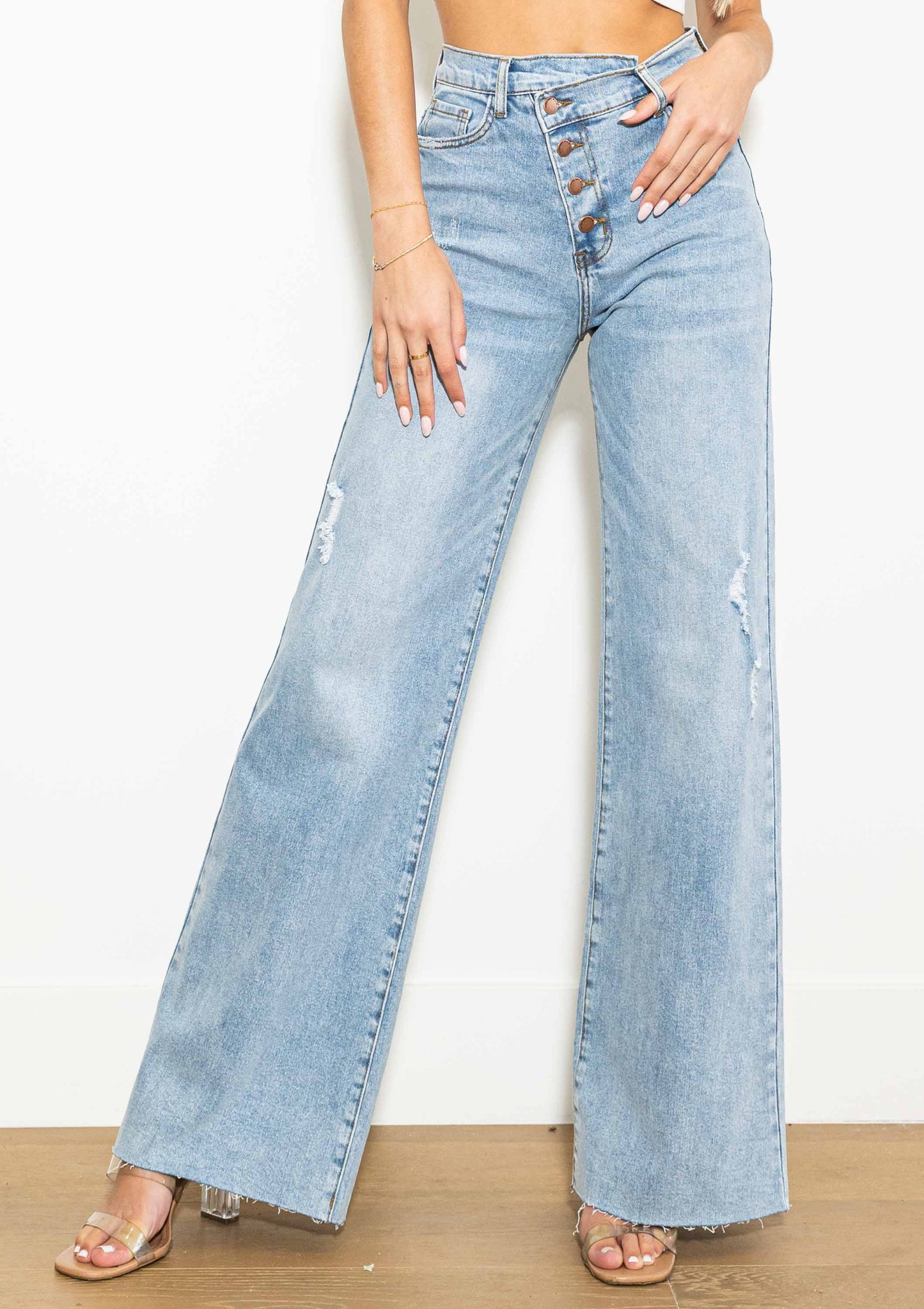 Coco Wide Jeans Light Stone