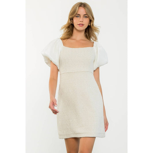 THML - Mixed Media Tweed Dress