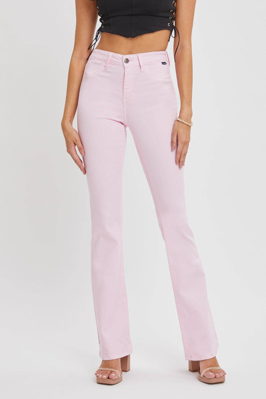 Cello Jeans - Strawberry Cream Flare with Clean Hem