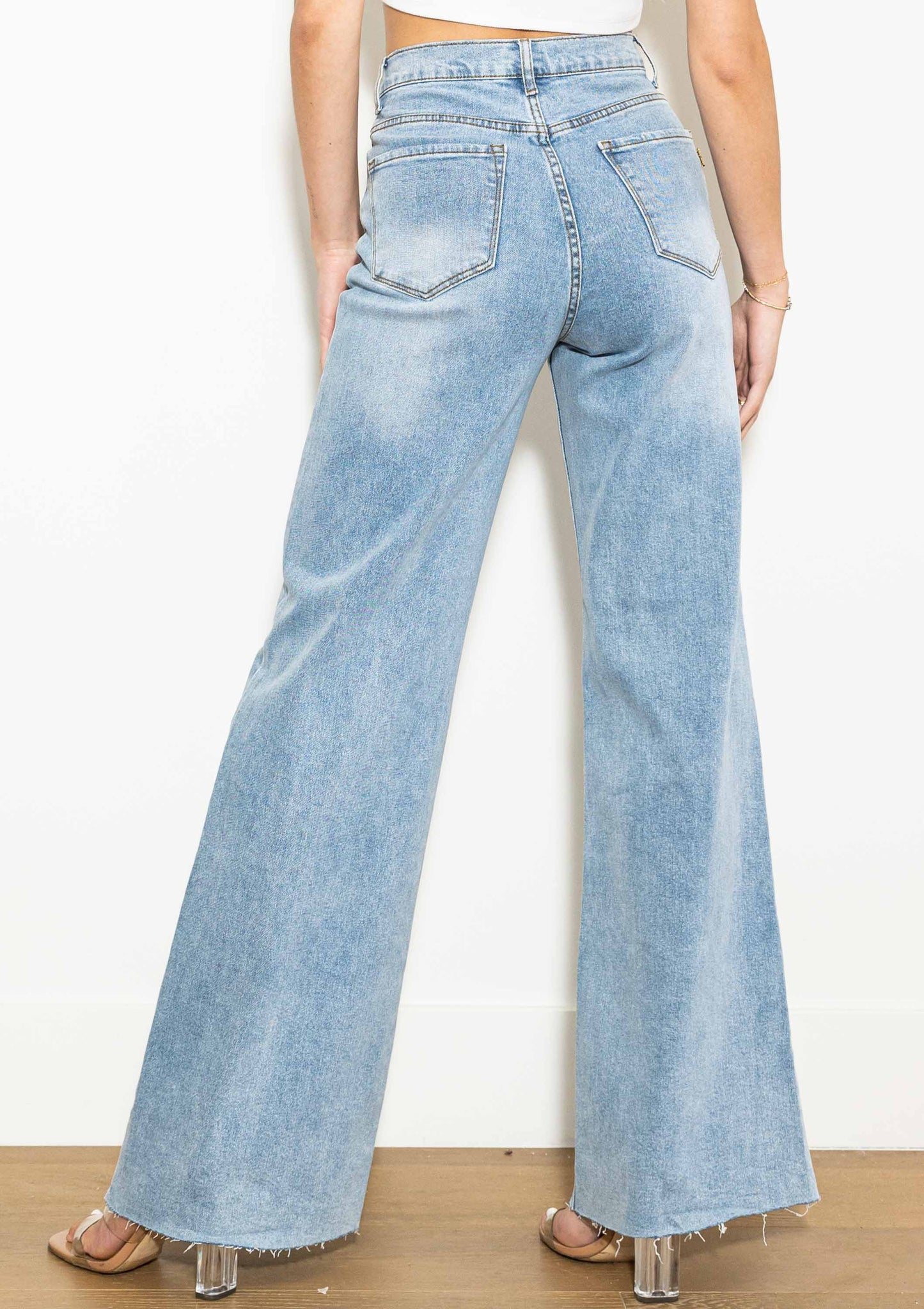 Coco Wide Jeans Light Stone
