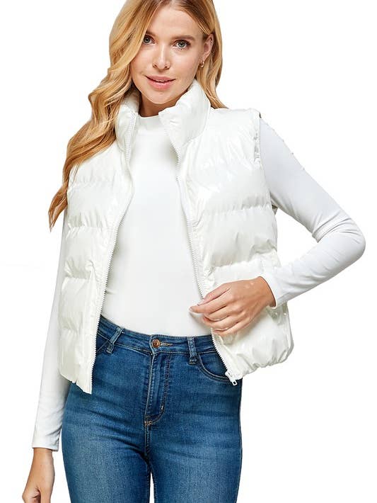 PU Puffer Vest