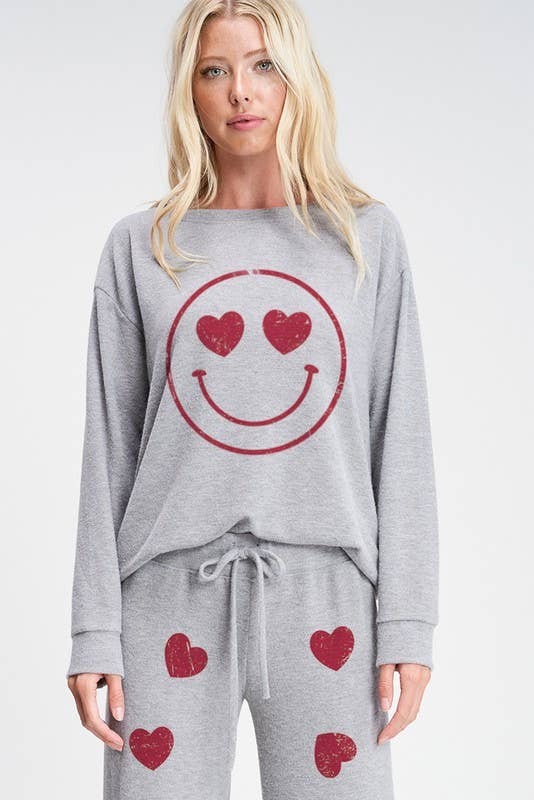 Lemon Tree - Heart smile sleep lounge wear set