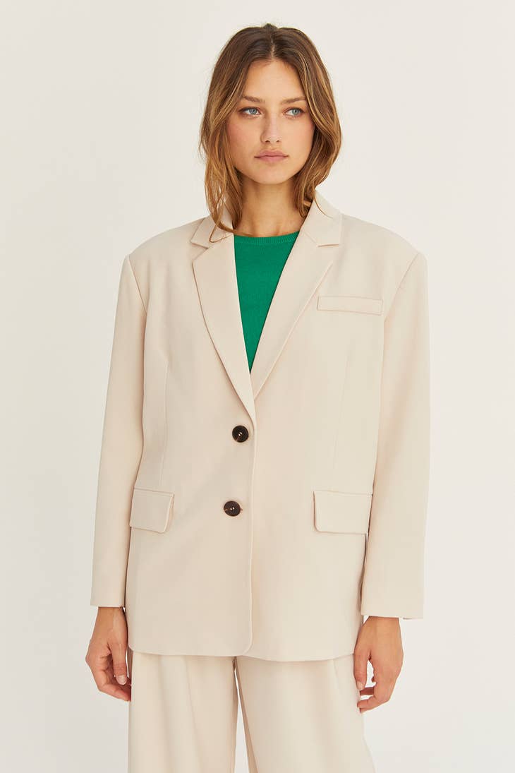 Crescent Blazer - Bone