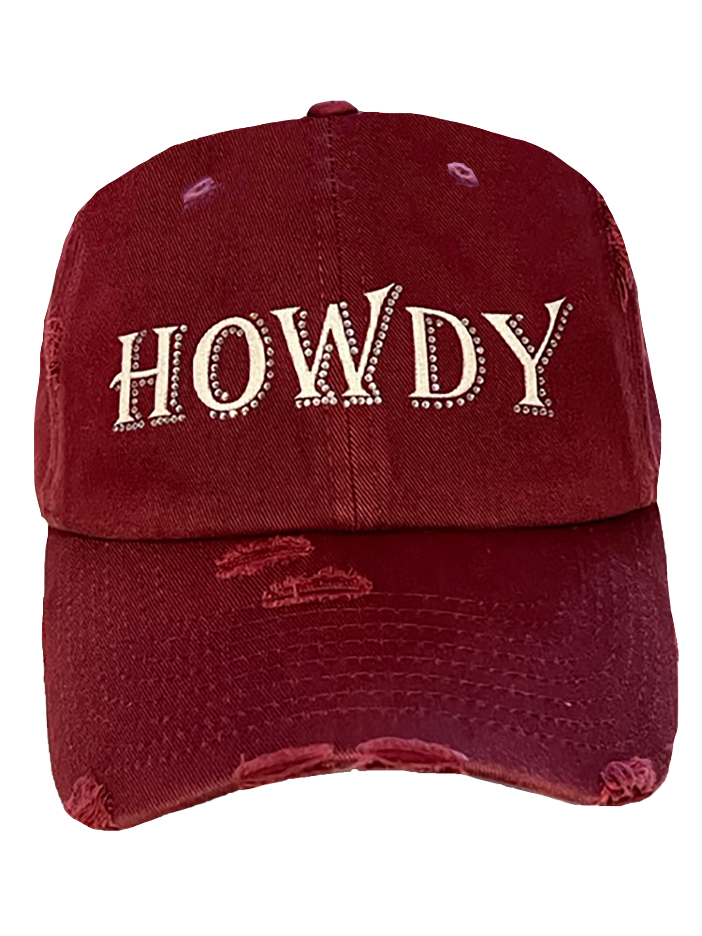 The Alabama Girl - MAROON TEXAS HOWDY CAP