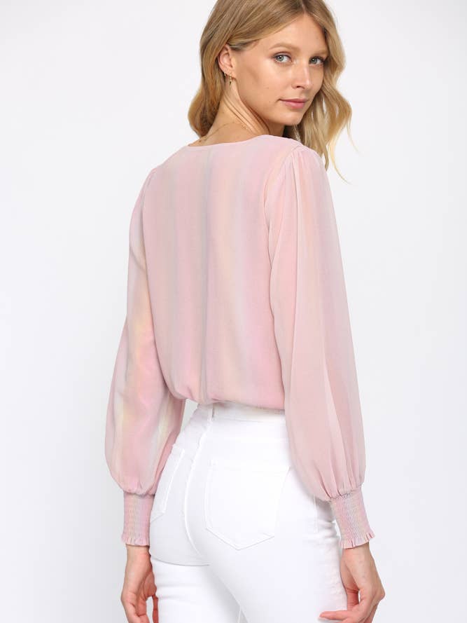 Fate Iridescent Wrap Bodysuit