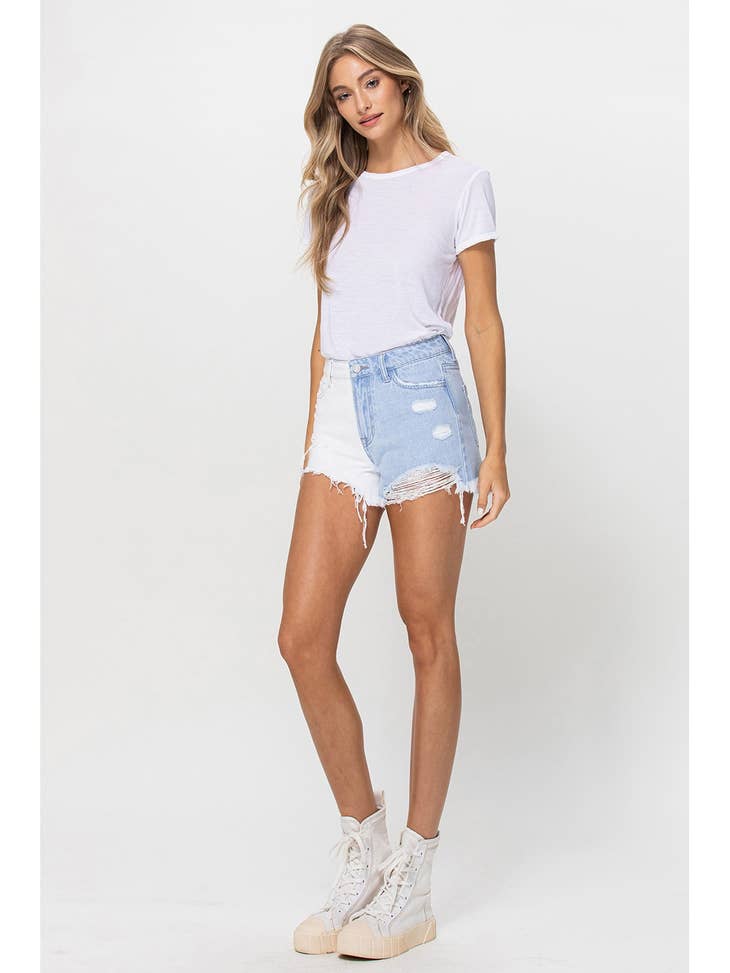 Flying Monkey - BL HIGH RISE SHORT W BLOCKING DETAIL
