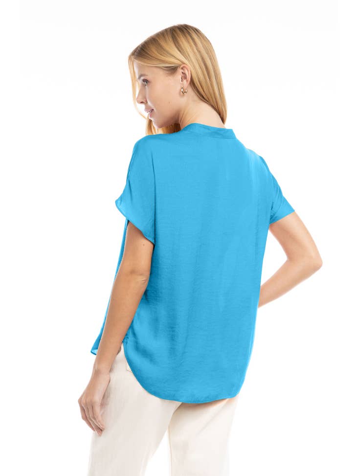 Naked Zebra - Aquarius Drop Shoulder Regular Blouse