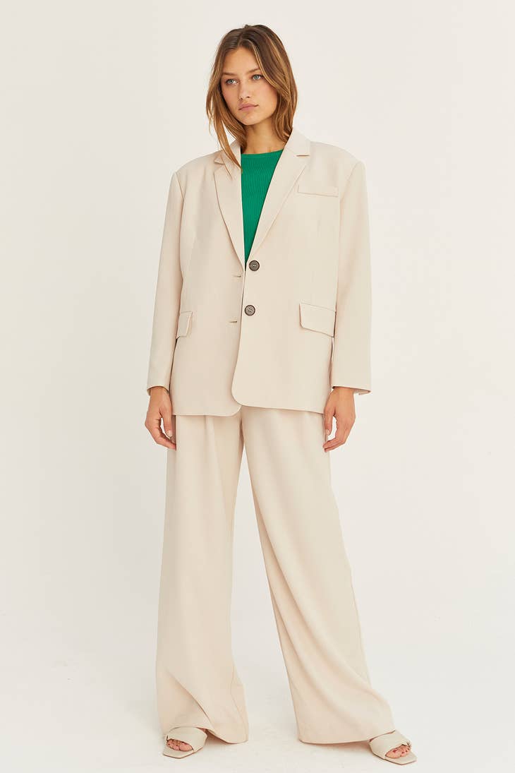 Crescent Blazer - Bone