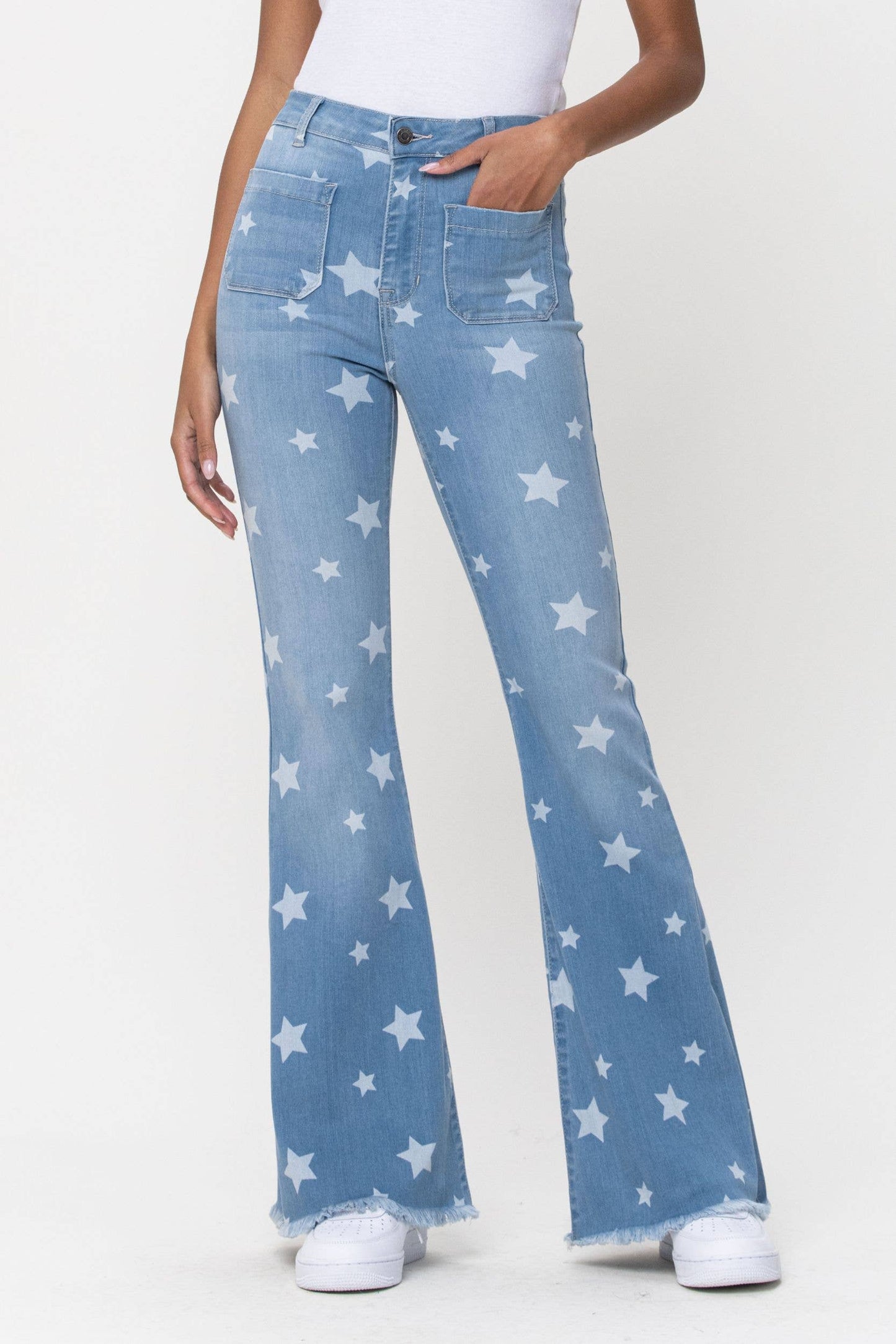Cello Jeans - High Rise Star Print Flare