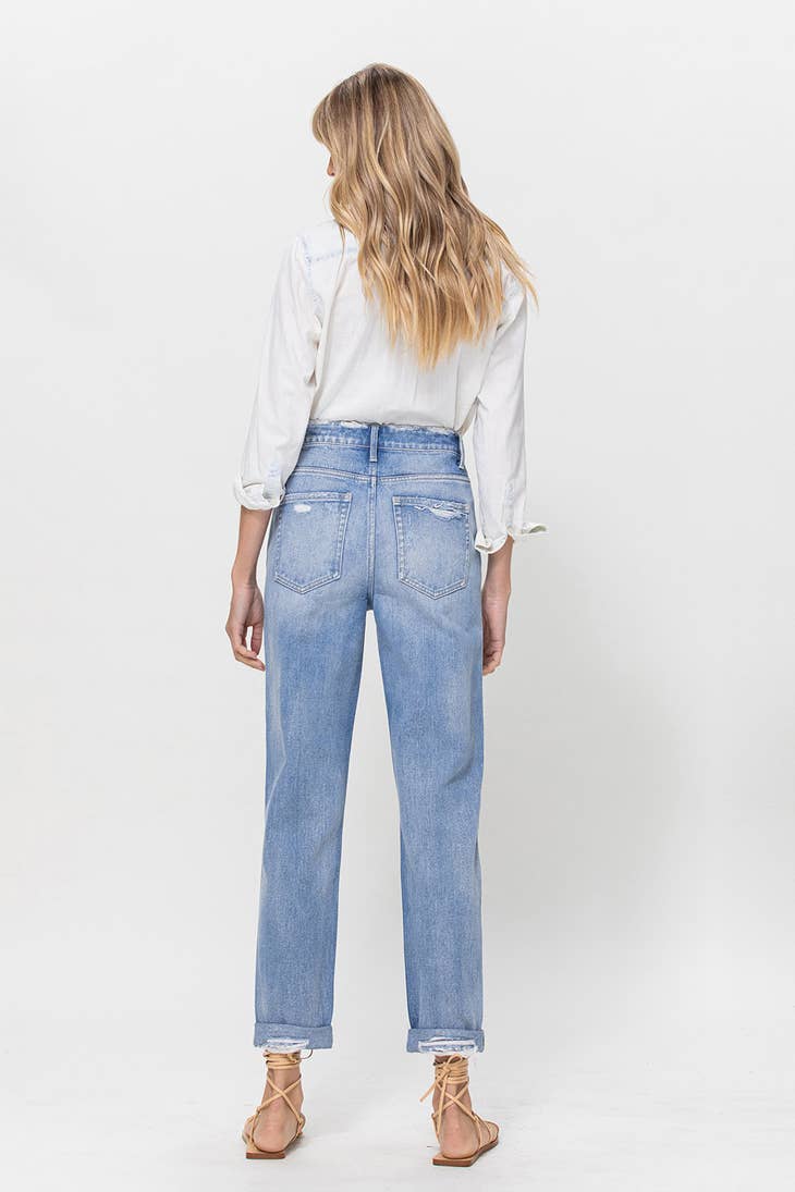 Flying Monkey - ROLLED UP RIGID BOYFRIEND JEANS