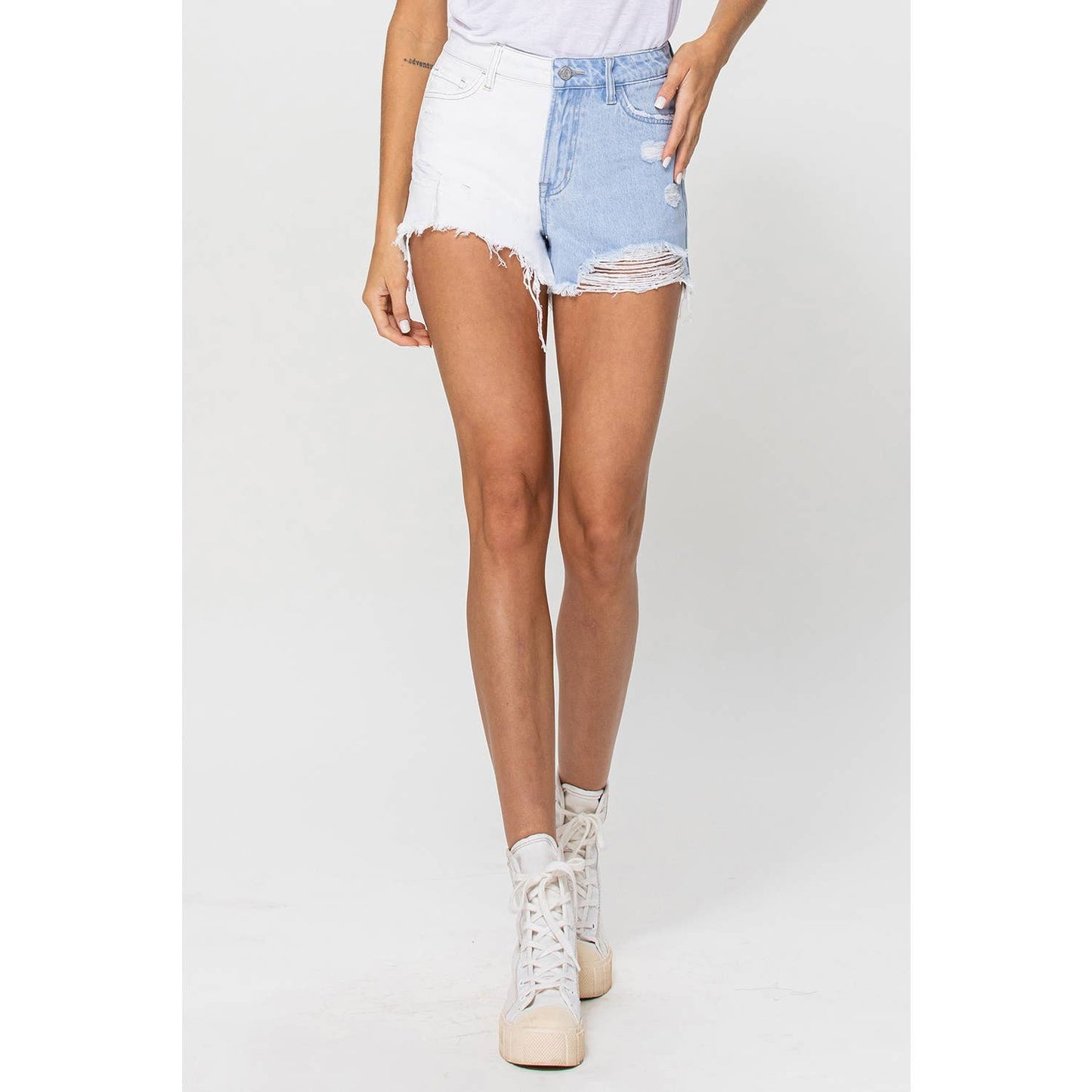 Flying Monkey - BL HIGH RISE SHORT W BLOCKING DETAIL