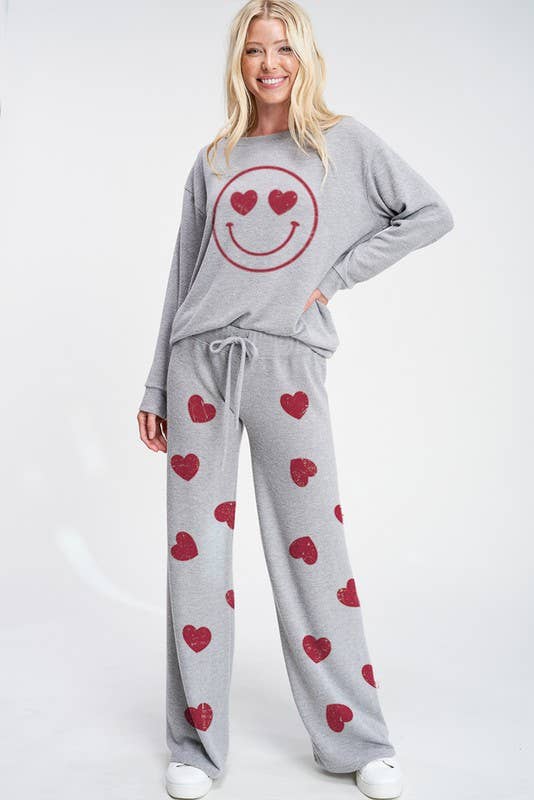 Lemon Tree - Heart smile sleep lounge wear set