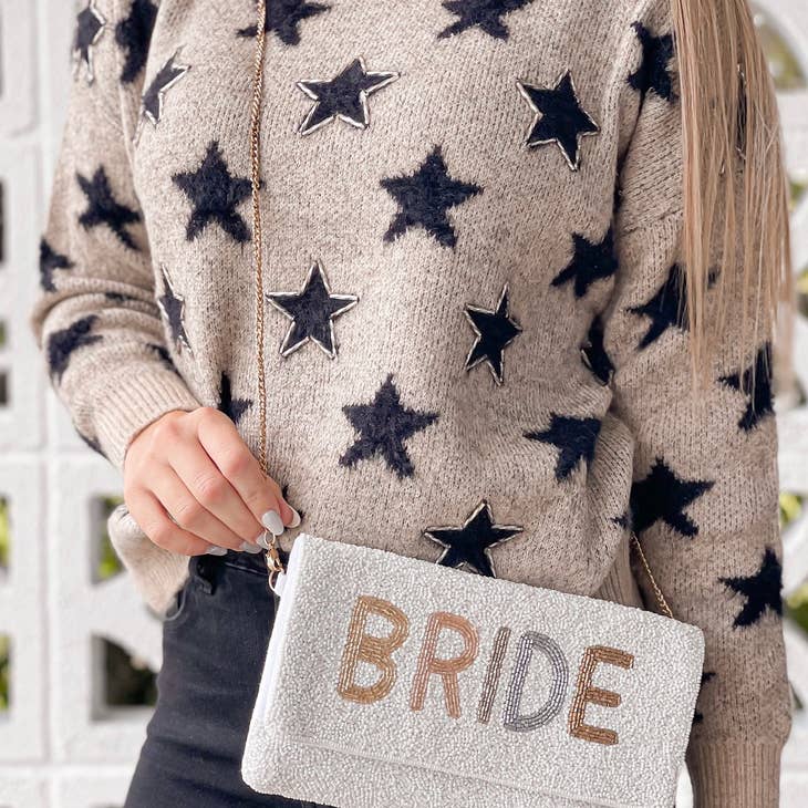 'Bride' Beaded Crossbody/Clutch