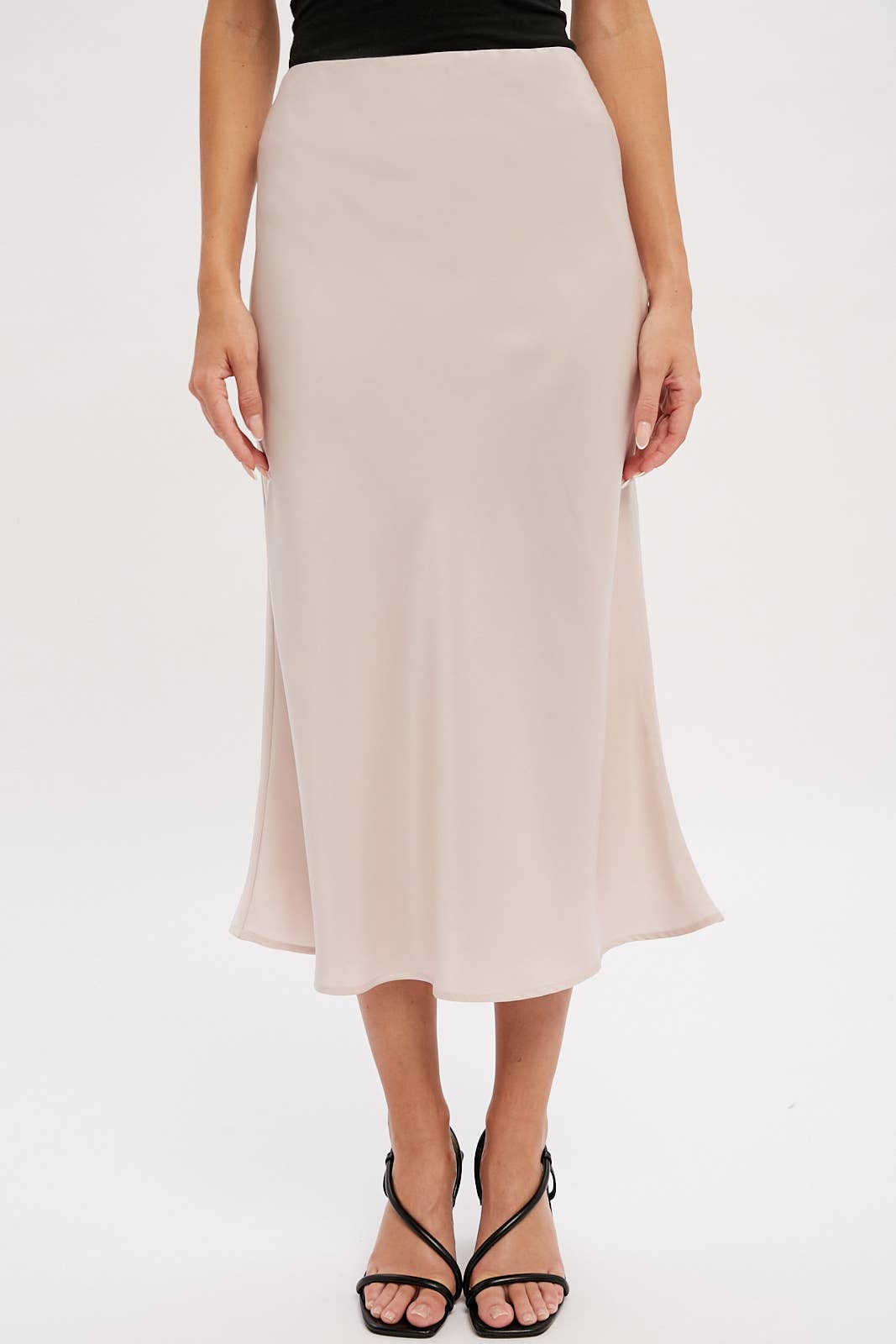 Bluivy - PEARL SATIN MIDI SKIRT