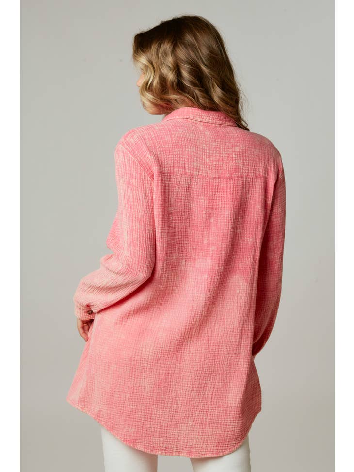 Peach Love California - Ombre Tie Dye Shirt