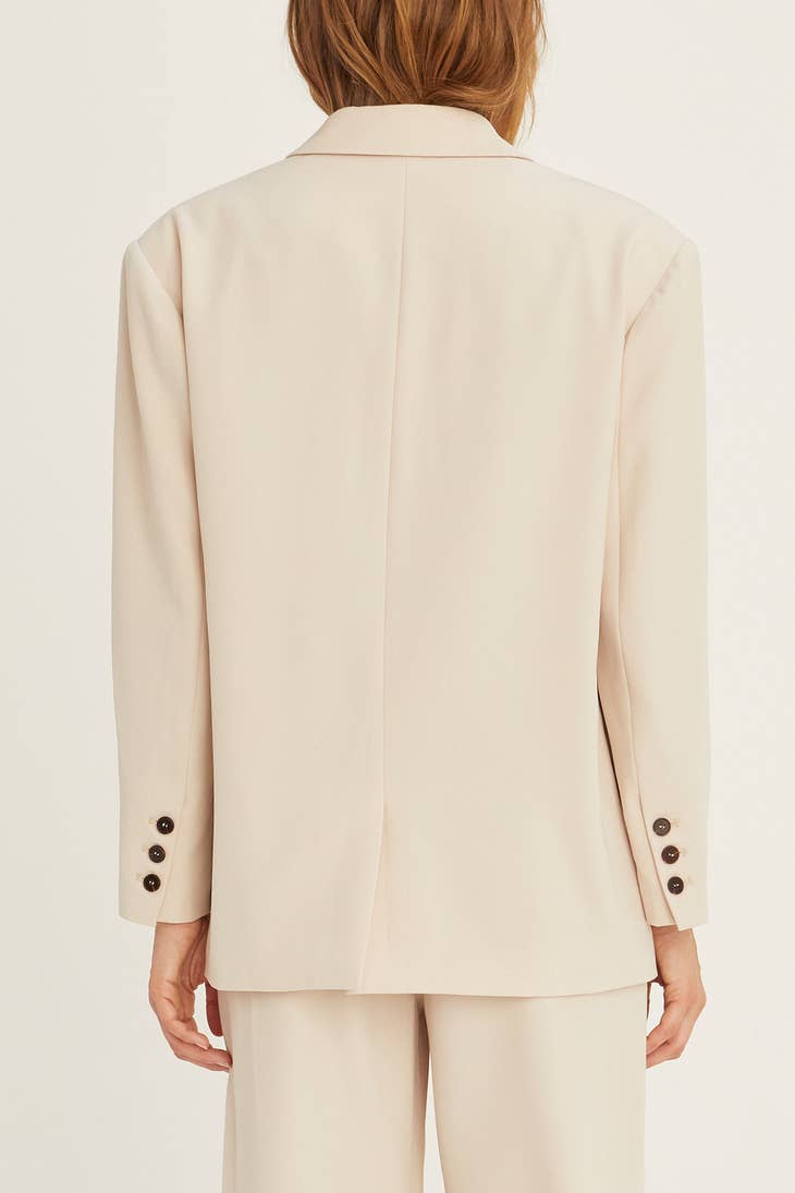 Crescent Blazer - Bone
