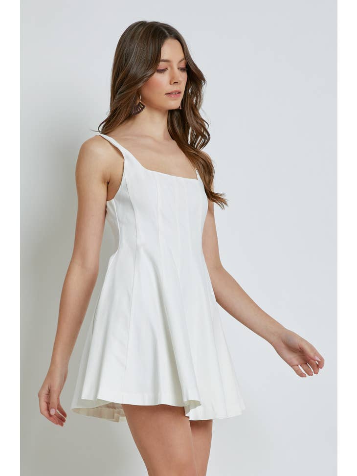 Mustard Seed - White Panel Dress