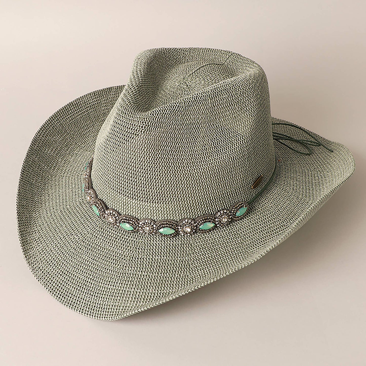 Fashion City - Durango Cowboy Hat with Jeweled Belt