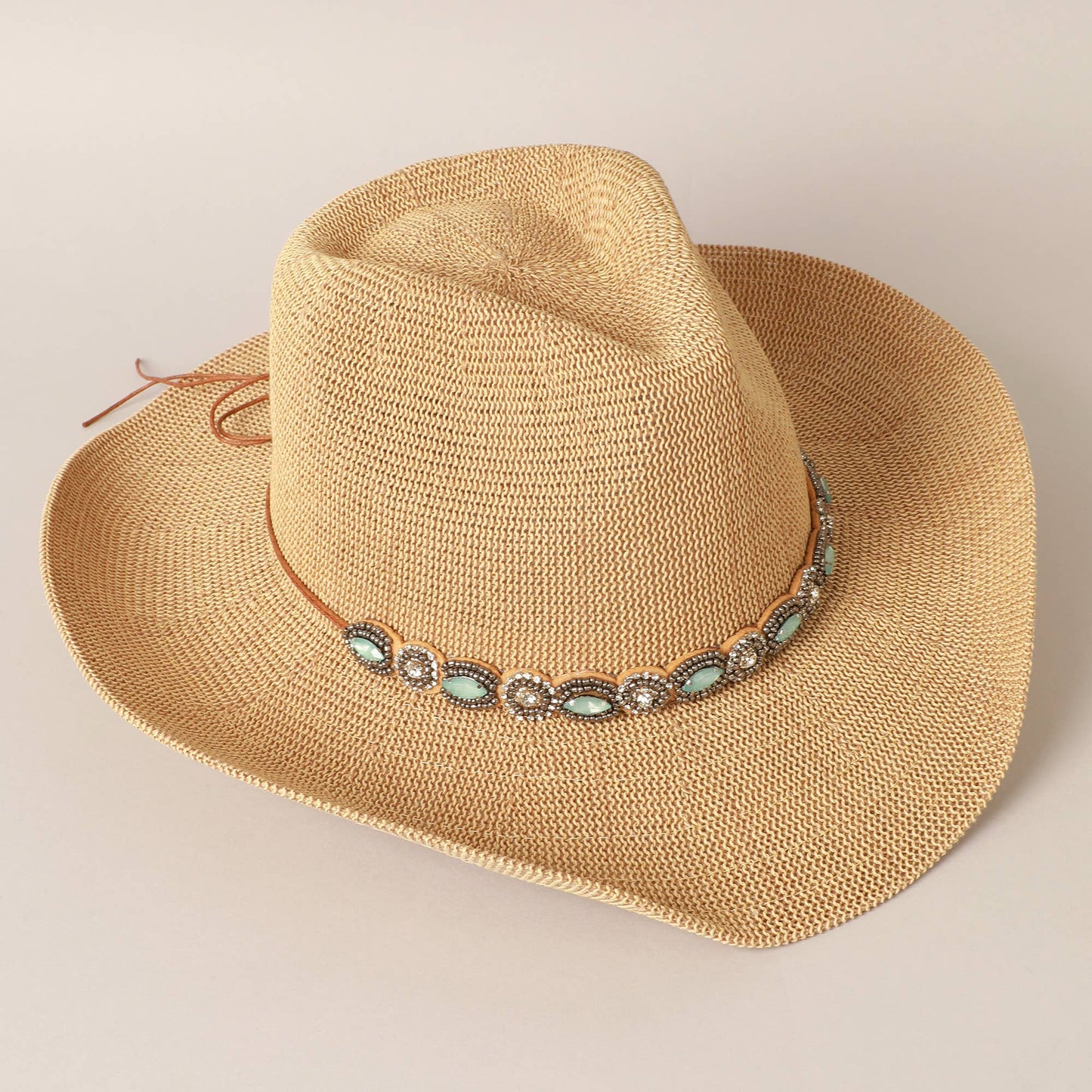 Fashion City - Durango Cowboy Hat with Jeweled Belt