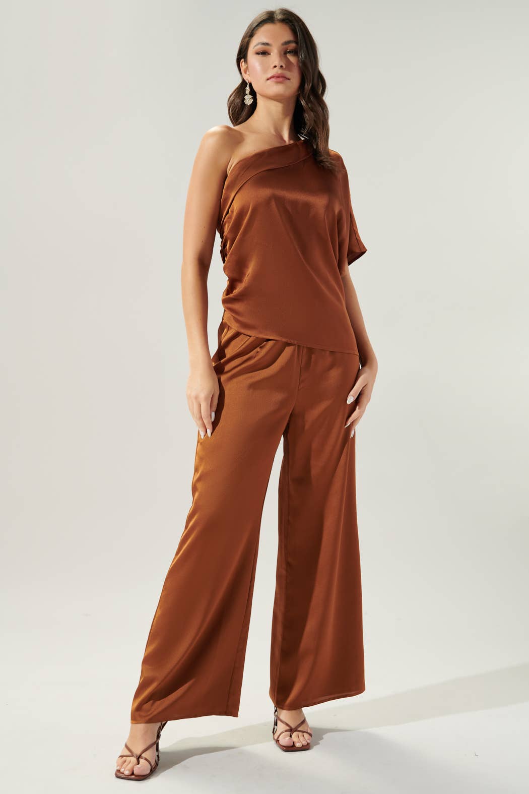 Sugarlips - Chateau Satin Free Spirit Wide Leg Pants