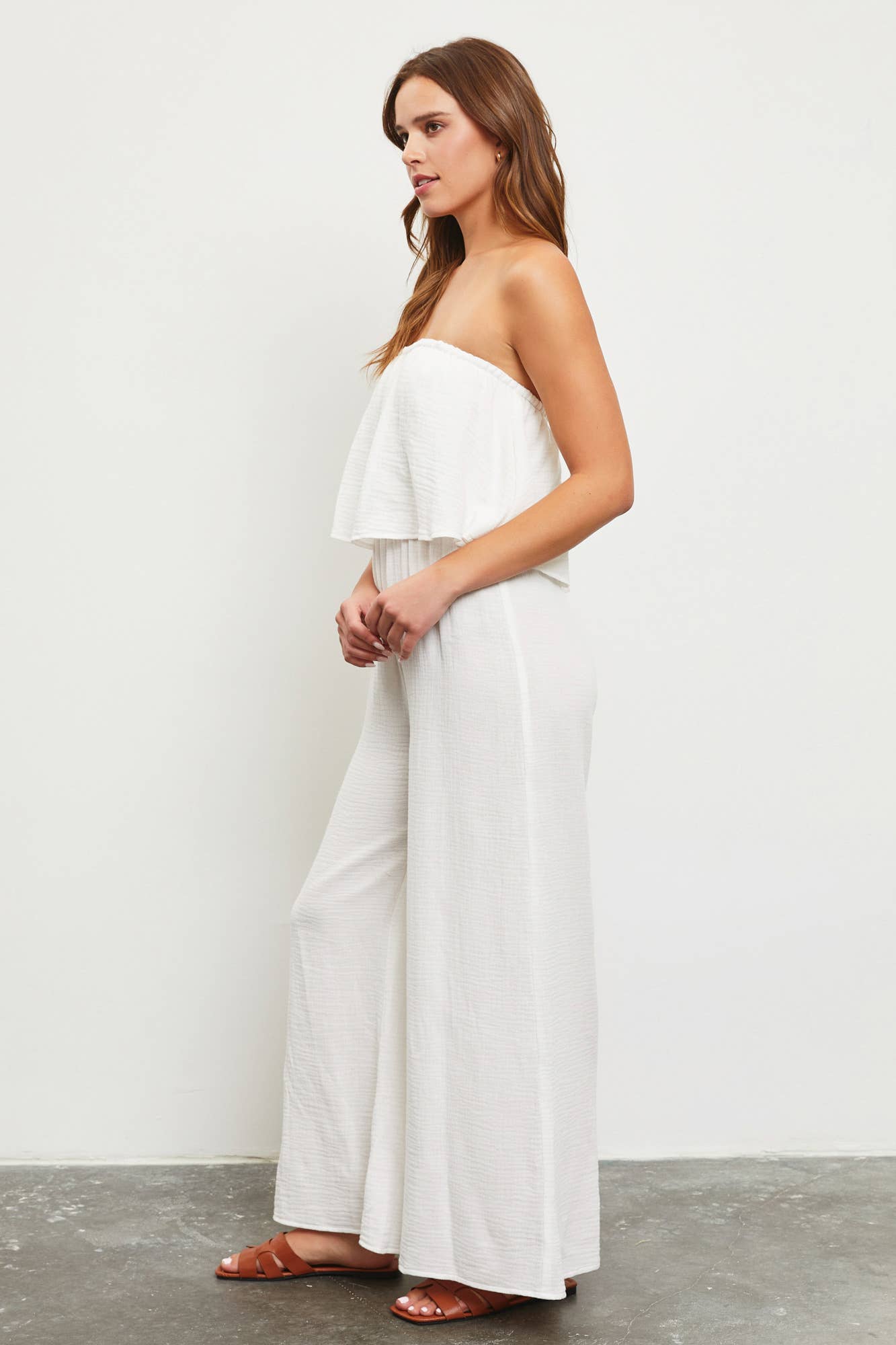 Mustard Seed - WHITE TUBE JUMPSUIT