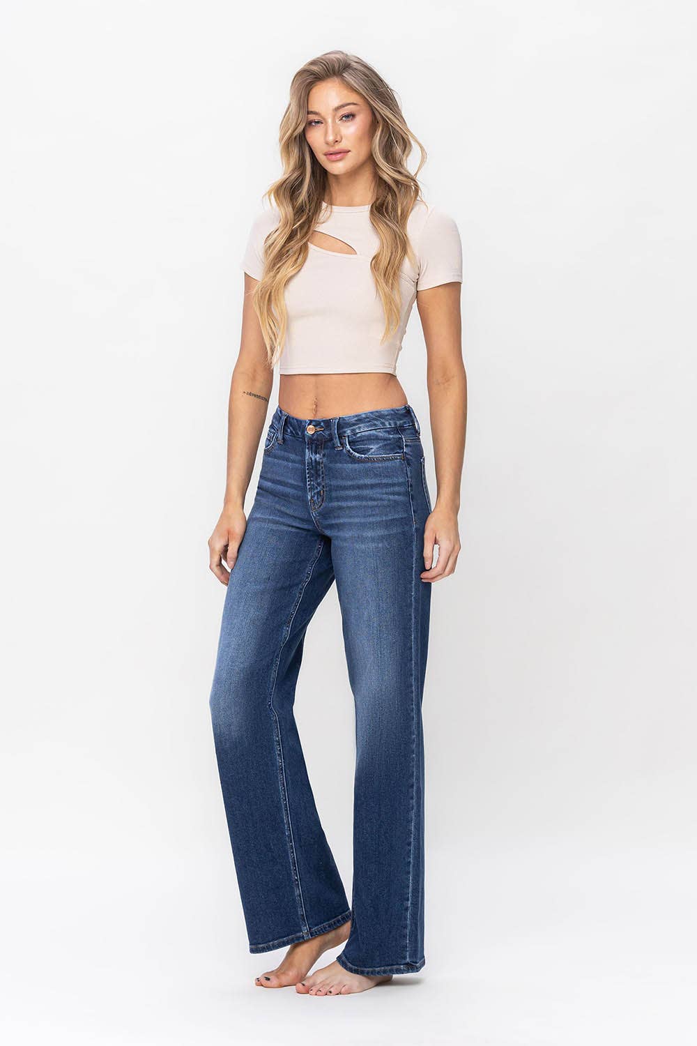 FLYING MONKEY - HIGH RISE LOOSE FIT JEANS
