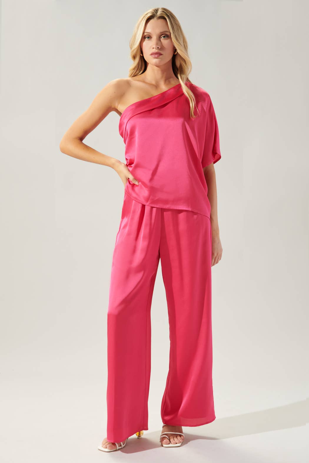 Sugarlips - Chateau Satin Free Spirit Wide Leg Pants