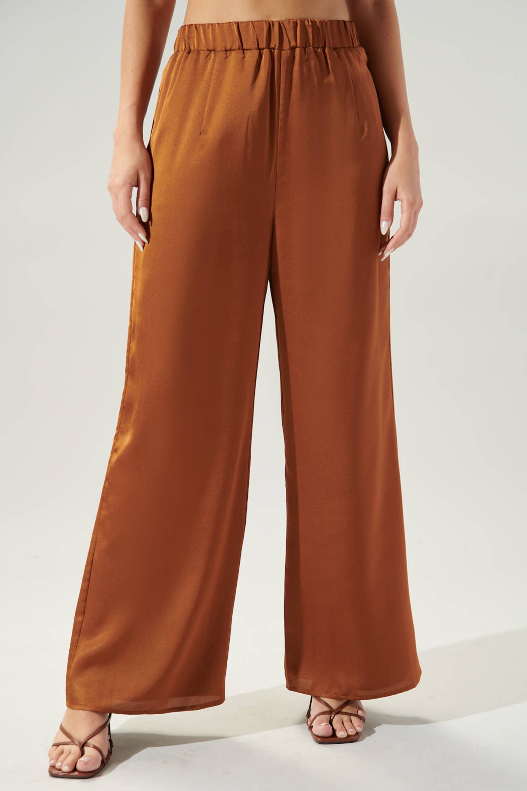 Sugarlips - Chateau Satin Free Spirit Wide Leg Pants