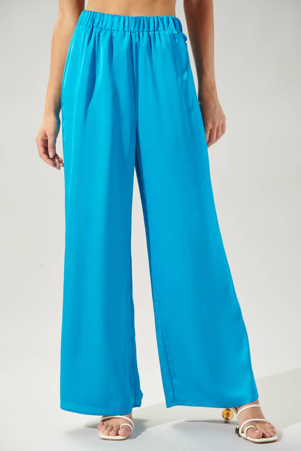 Sugarlips - Chateau Satin Free Spirit Wide Leg Pants