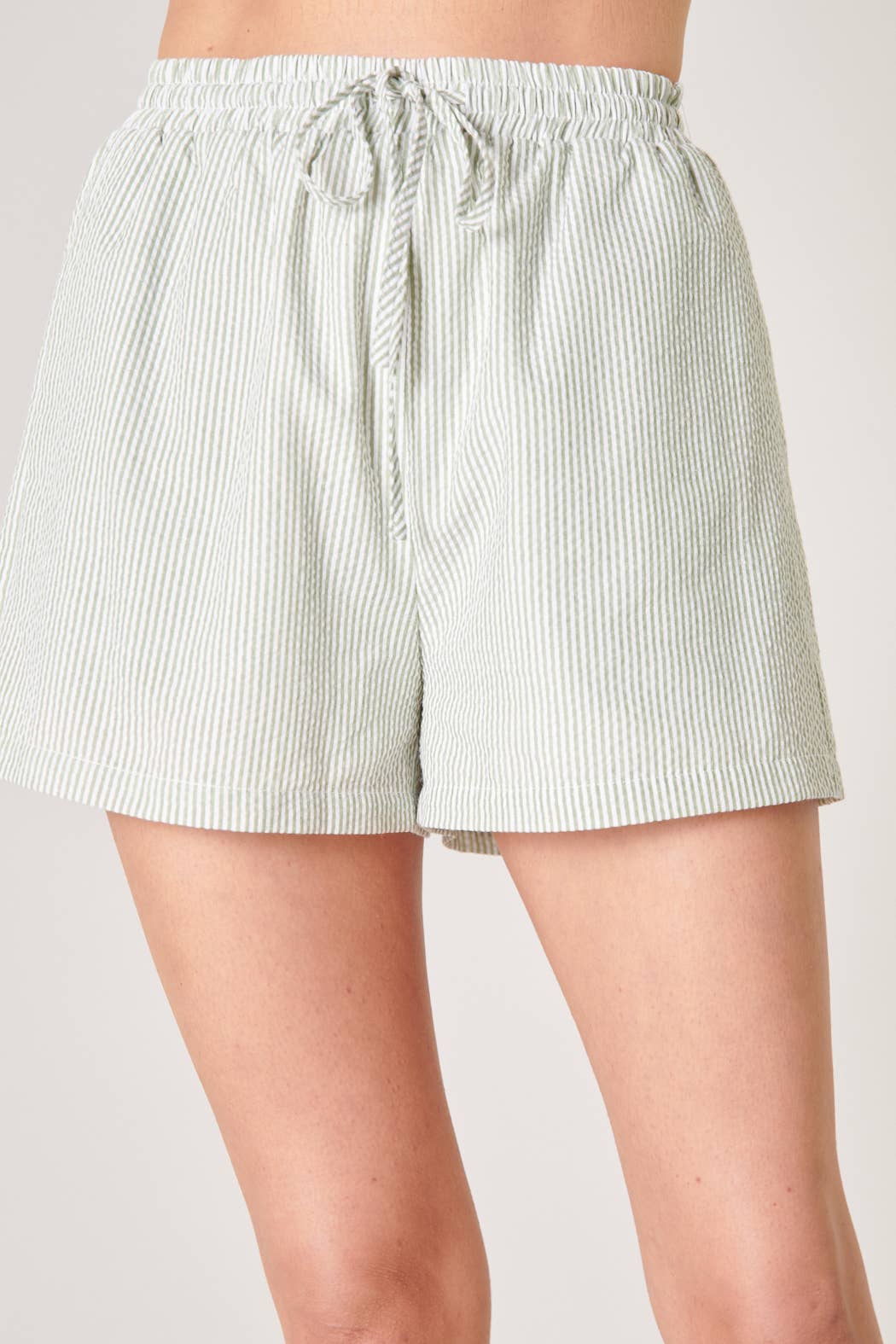 Sugarlips - Taliya Seersucker Drawstring Shorts