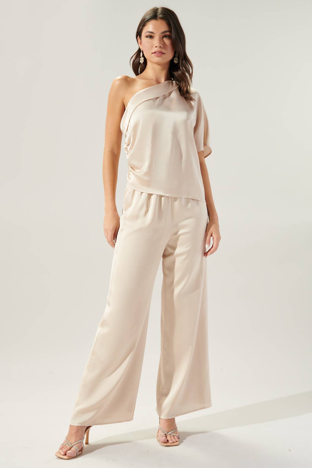 Sugarlips - Chateau Satin Free Spirit Wide Leg Pants