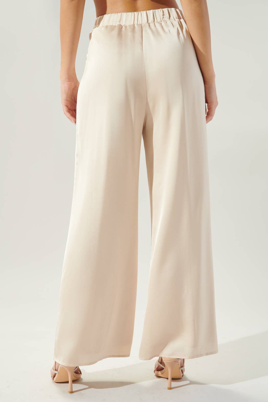 Sugarlips - Chateau Satin Free Spirit Wide Leg Pants