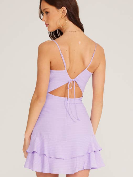 Lush Clothing - Lilac Woven Midi Dress