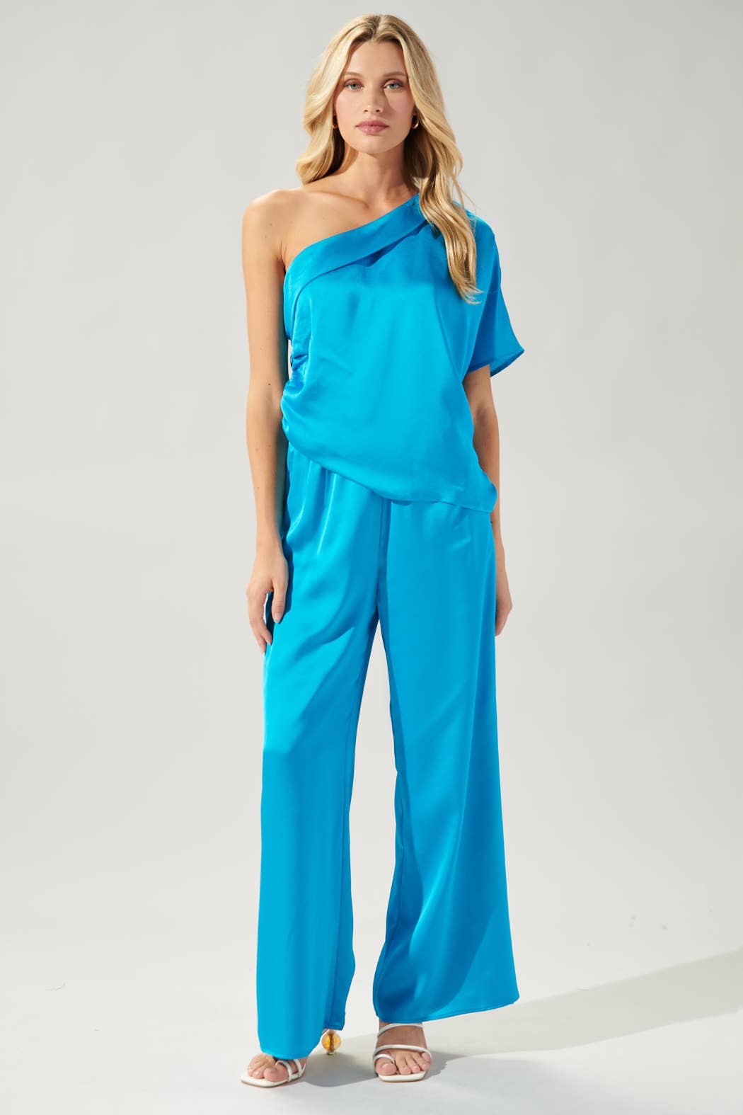 Sugarlips - Chateau Satin Free Spirit Wide Leg Pants