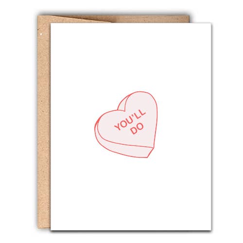 Stack Creative - You'll Do Valentines Day Letterpress Card