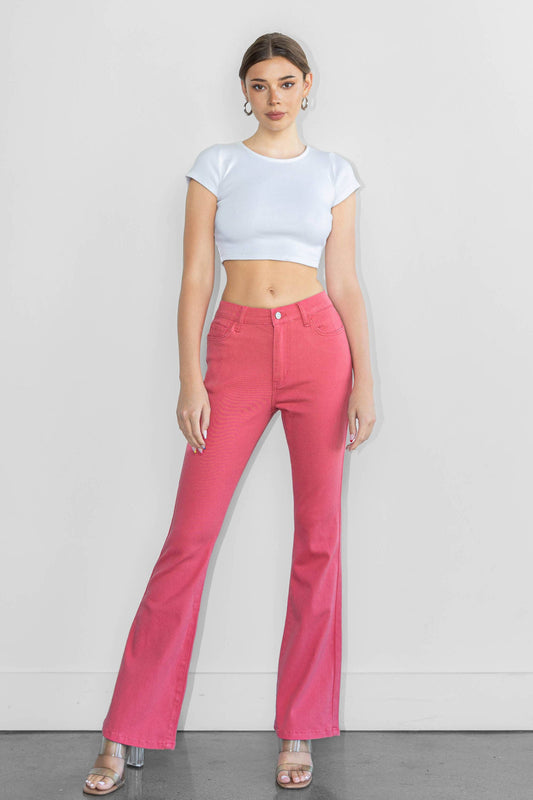 Vibrant M.i.U - Vibrant Colors Bootcut Jeans