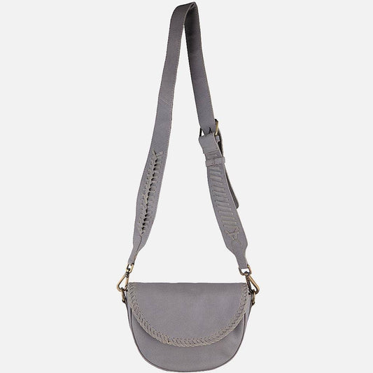 Amsterdam Heritage Fletcher | Grey Leather Guitar Strap Crossbody Bag