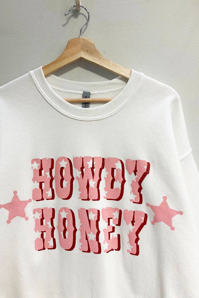 Sweet Claire - Howdy Honey Crew-Neck Sweatshirt
