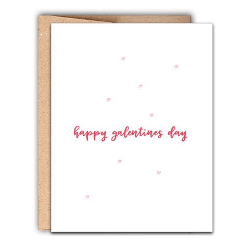 Stack Creative - Happy Galentines Day Letterpress Card
