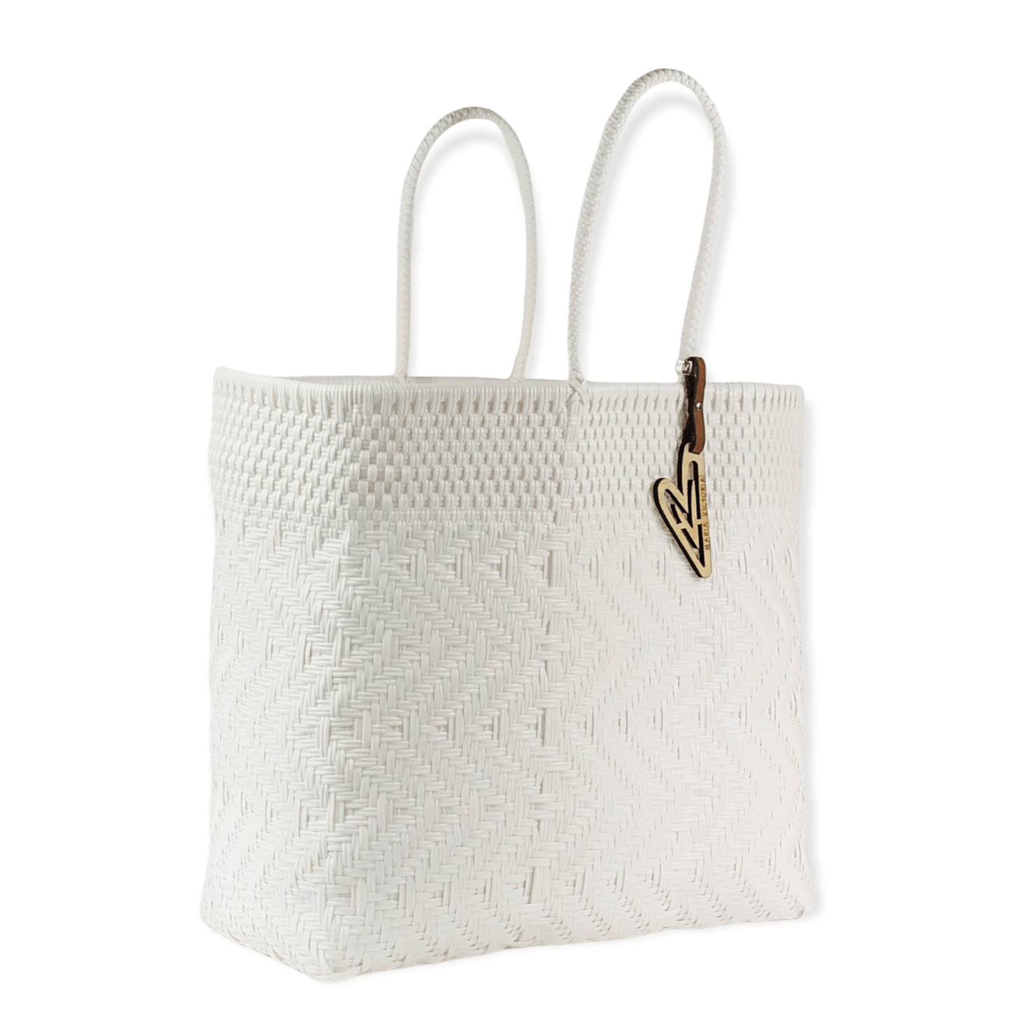 My Maria Victoria - Maria Victoria | Women's Large Tote Bag | OR Saturated White