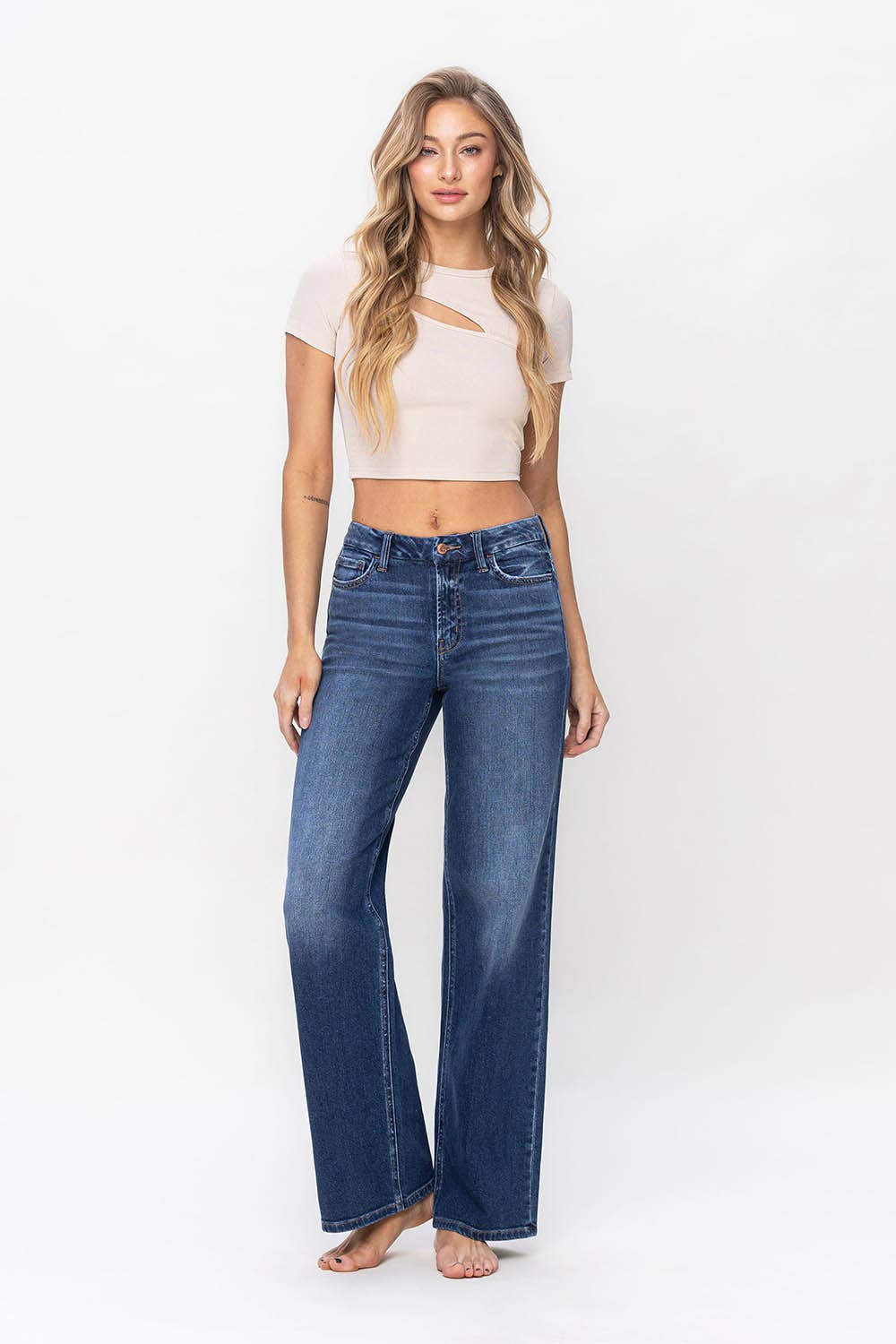 FLYING MONKEY - HIGH RISE LOOSE FIT JEANS