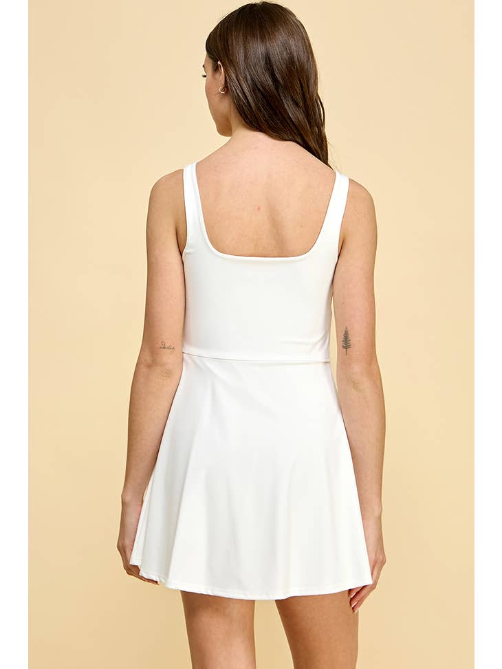TCEC - White Sleeveless Athletic Dress