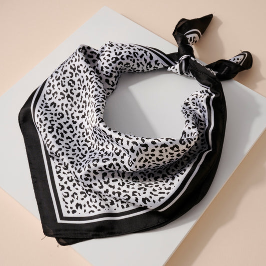 Avenue Zoe - Animal Print Silky Scarf